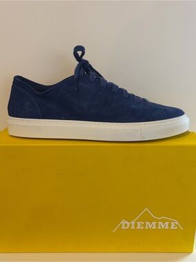Diemme Loria Low Klein Blue Suede Sneakers